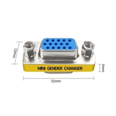 Đầu Nối VGA 2 Đầu Âm VegGieg V-S111