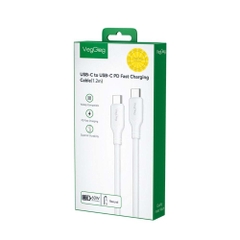 Cáp Sạc Nhanh VegGieg Type-C 60W V-M001C
