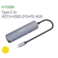 HUB chuyển đổi VegGieg Type C - 5 in 1 V-TC05H