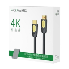 Cáp HDMI 2.0 VegGieg 4K60Hz V-H203 (dài 1,5m - 30m)