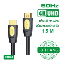 Cáp HDMI 2.0 VegGieg 4K60Hz V-H203 (dài 1,5m - 30m)