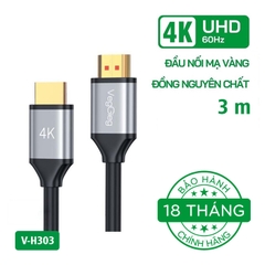 Cáp HDMI 2.0 VegGieg 4K60Hz V-H301 (dài 1,5m - 20m)