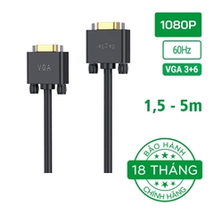 Cáp VGA 3+6 VegGieg V-V101 (dài 1,5 - 5m)