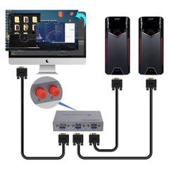 Cáp chia VGA 1 ra 2 VegGieg V-V401