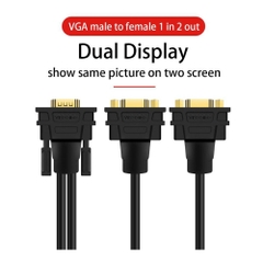 Cáp chia VGA 1 ra 2 VegGieg V-V401
