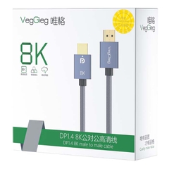 Cáp DisplayPort 1.4 VegGieg 8K@240Hz V-Z620 (dài 1,5 - 5m)