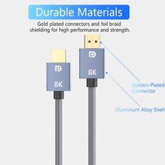 Cáp DisplayPort 1.4 VegGieg 8K@240Hz V-Z620 (dài 1,5 - 5m)