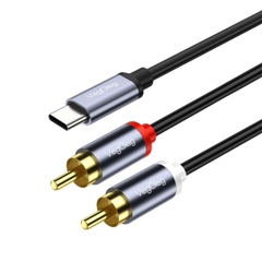 Cáp chuyển đổi VegGieg Type-C ra 2 Audio RCA V-A621
