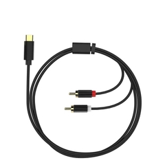 Cáp chuyển đổi VegGieg Type-C ra 2 Audio RCA V-A621