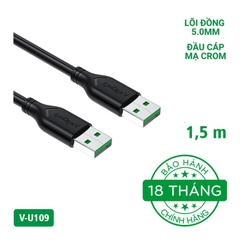 Cáp USB 2.0 - 2 Đầu Dương VegGieg V-U109 (1,5 -3m)