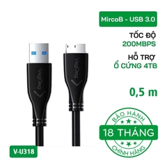 Cáp dữ liệu ổ cứng di động A-MircoB sang USB 3.0 VegGieg V-U318
