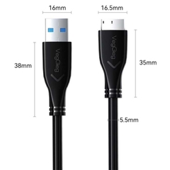 Cáp dữ liệu ổ cứng di động A-MircoB sang USB 3.0 VegGieg V-U318