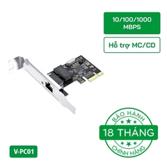 Card mạng PCI-E Lan Ethernet RJ45 VegGieg V-PC01