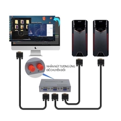 Bộ Gộp VGA 2 Vào 1 VegGieg V-F201