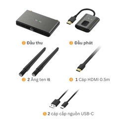 Bộ Thu Tín Hiệu HDMI-VGA Không Dây VegGieg V-Z5