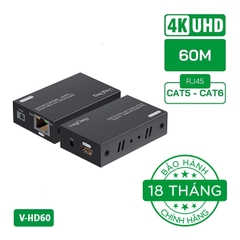 Bộ nối dài HDMI qua Lan (60m) VegGieg V-HD60