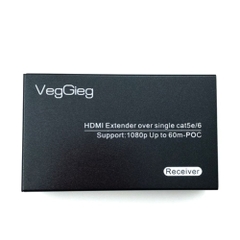 Bộ nối dài HDMI qua Lan (60m) VegGieg V-HD60