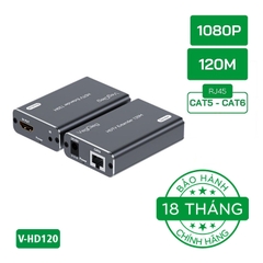 Bộ nối dài HDMI qua Lan (120m) VegGieg V-HD120
