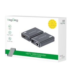 Bộ nối dài HDMI qua Lan (120m) VegGieg V-HD120