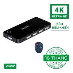 Bộ gộp HDMI 5 thiết bị vào 1 VegGieg V-HD05