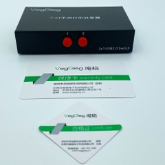 Bộ Chia Máy in VegGieg 1 ra 2 Bấm Công Tắc  V-F401