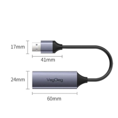 Cáp Chuyển USB 3.0 sang LAN VegGieg V-K306