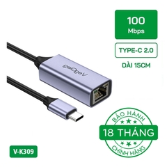 Cáp Chuyển Type-C 2.0 sang LAN VegGieg V-K309