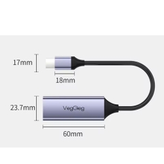 Cáp Chuyển Type-C 2.0 sang LAN VegGieg V-K309