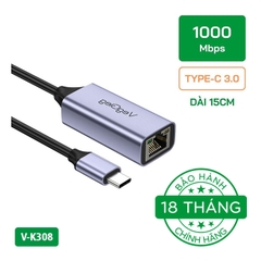 Cáp Chuyển Type-C 3.0 sang LAN VegGieg V-K308