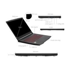 Laptop MSI GF63 Thin 11UC-1228VN