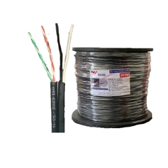 Cáp mạng WINCAP CAT3E KÈM NGUỒN LÕI ĐỒNG 25AWG