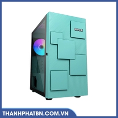 Vỏ case  máy tính GIPCO 5986 DR/DG (1 mặt kính, No Fan/Lắp main: MICO ATX/ITX)