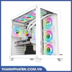 Vỏ case máy tính GIPCO Aquarium GB659/GW258 (vỏ bể cá màu ĐEN/TRẮNG, no fan)