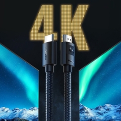 Cáp HDMI 2.0 bện nylon dài 1m 4K@60Hz Ugreen 30999