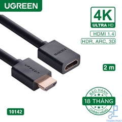 Cáp HDMI nối dài 2m hỗ trợ 4K Ugreen 10142