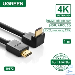Cáp HDMI 1.4 bẻ góc vuông dài 1m Ugreen 10172