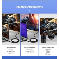 Cáp HDMI 2.0 cao cấp dài 1m 4K@60Hz Ugreen 60438