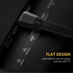 Cáp HDMI 2.0 dẹt dài 5m 4K@60Hz Ugreen 50821