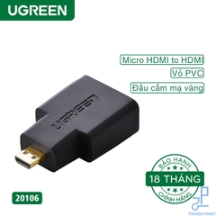 Đầu chuyển đổi Micro HDMI to HDMI Ugreen 20106