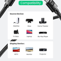 Cáp HDMI 2.1 dài 2m 8K60Hz 48Gbps Ugreen 40180