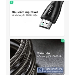 Cáp HDMI 2.1 dài 3m Ultra HD 8K@60Hz Ugreen 80404