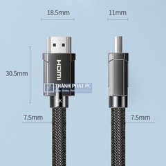 Cáp HDMI 2.1 Cao cấp dài 1,5m 8K60Hz Ugreen 70320