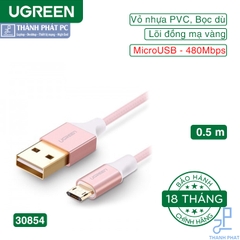 Cáp sạc Micro USB cắm 2 chiều dài 0,5m Ugreen 30854