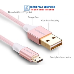 Cáp sạc Micro USB cắm 2 chiều dài 0,5m Ugreen 30854