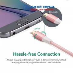 Cáp sạc Micro USB cắm 2 chiều dài 0,5m Ugreen 30854