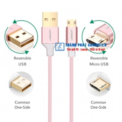 Cáp sạc Micro USB cắm 2 chiều dài 0,5m Ugreen 30854