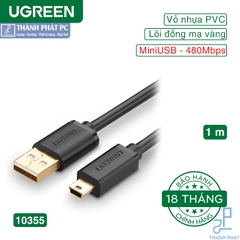 Cáp USB 2.0 to Mini USB 1m Ugreen 10355