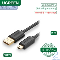 Cáp USB 2.0 to Mini USB 2m Ugreen 30472