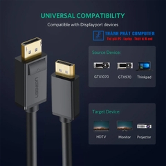 Cáp Displayport chuẩn 1.2 dài 3m 4K60Hz Ugreen 10212