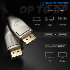 Cáp Displayport 1.2 dài 3m 4K60Hz Ugreen 30121